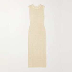 REFORMATION Nolan open-knit organic cotton midi dress